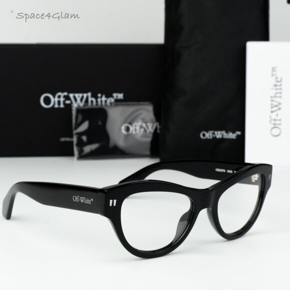 Off-White Men Eyeglasses Black Square OERJ076 STYLE 76 1000 NEW AUTHENTIC - Picture 3 of 8